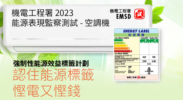 機電工程署 2023 能源表現監察測試 - 空調機