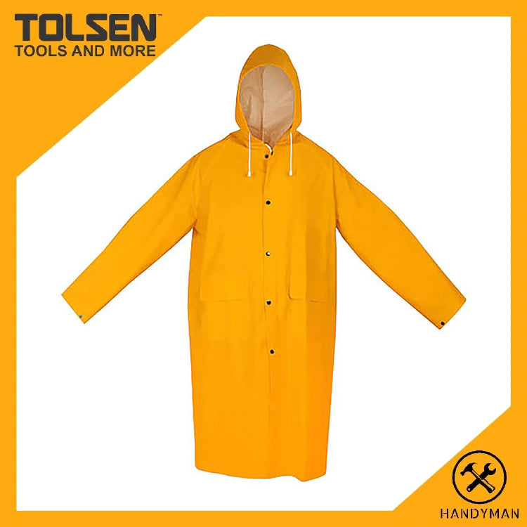 TOLSEN 東森牌 黃色厚身雨衣