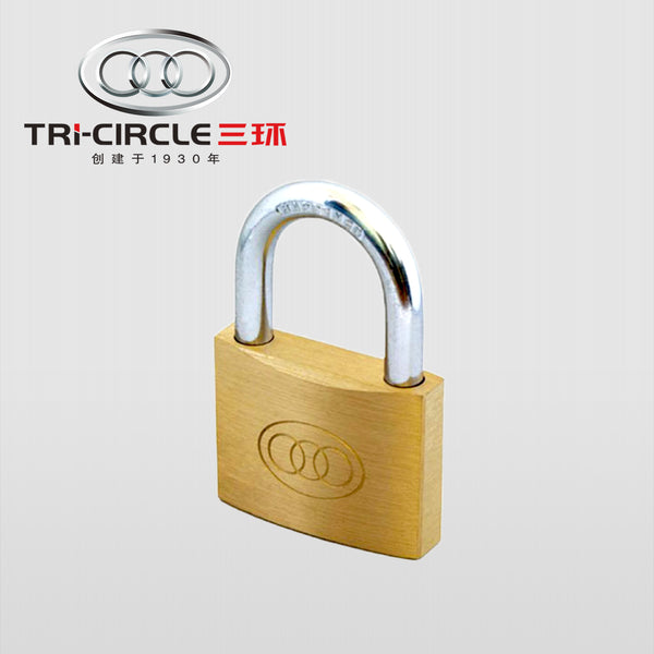 TRI-CIRCLE 三環牌 薄身銅鎖 (同匙)