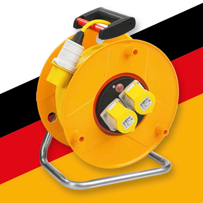 德國 brennenstuhl 百能蘇 3針頭 二位／三位 防水蘇 16A 連50米電線拖轆