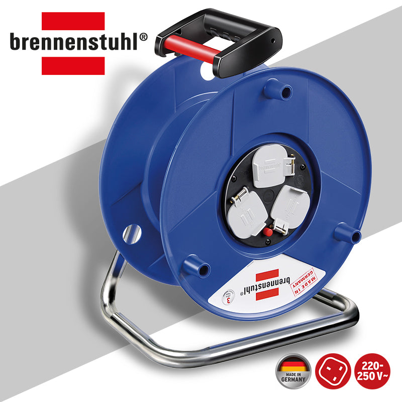 電線 蘇底 空轆 13A 220V 三位 不帶線 德國 brennenstuhl 百能蘇 電線拖轆