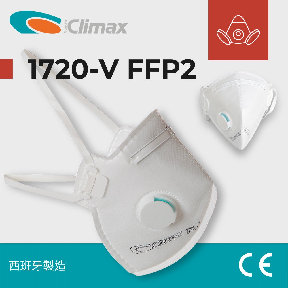 西班牙 CLIMAX 1720V FFP2 帶活閥口罩