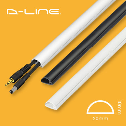D-Line 1/2" 半球型 電線收納槽