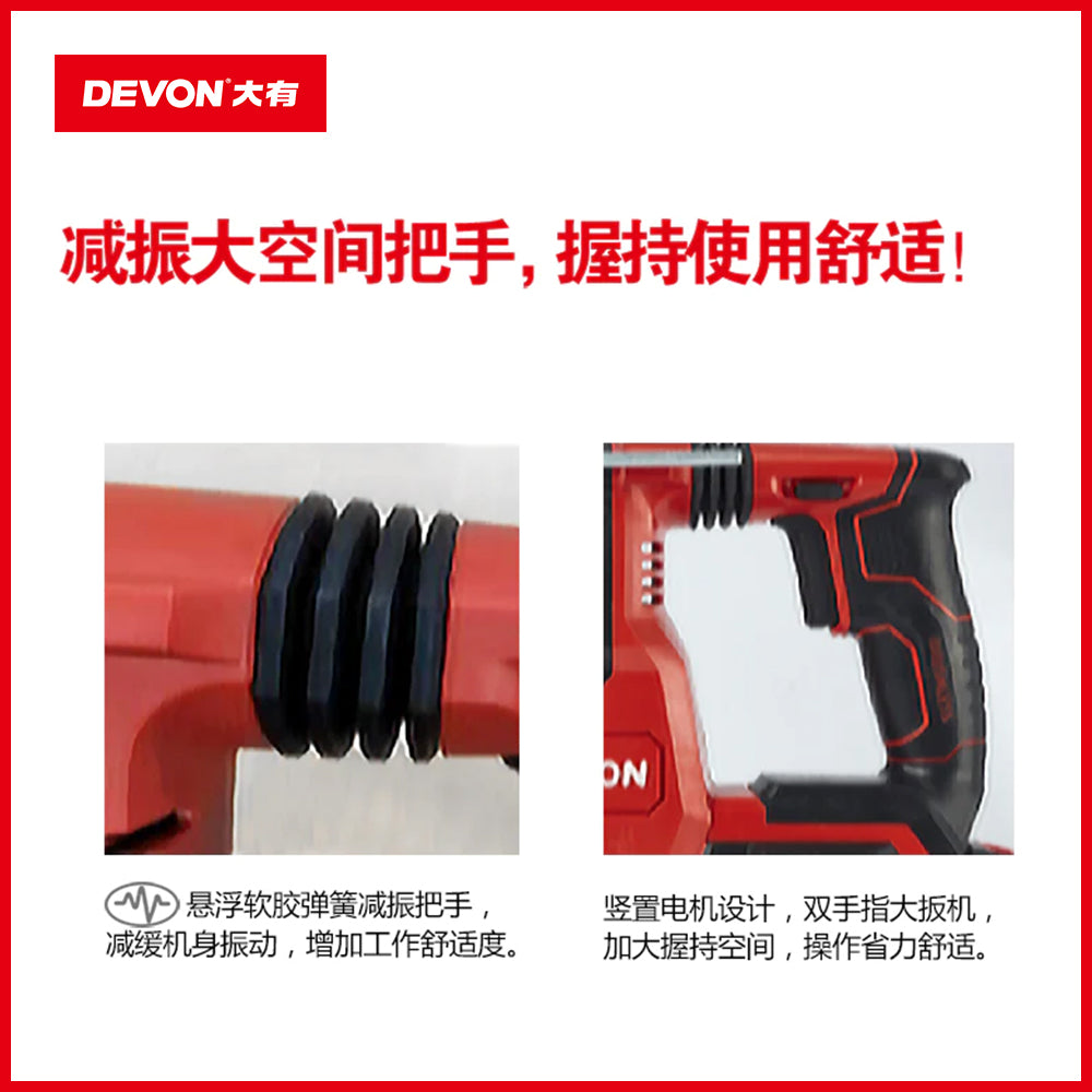 DEVON 大有 5402 20V 充電無刷重裝三用油壓鑽