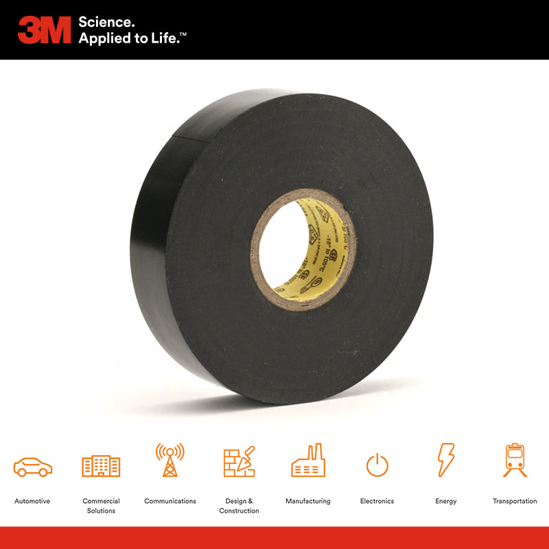 電氣 絕緣 膠帶 105° 黑色 3M Super 33 Vinyl 電氣絕緣膠帶