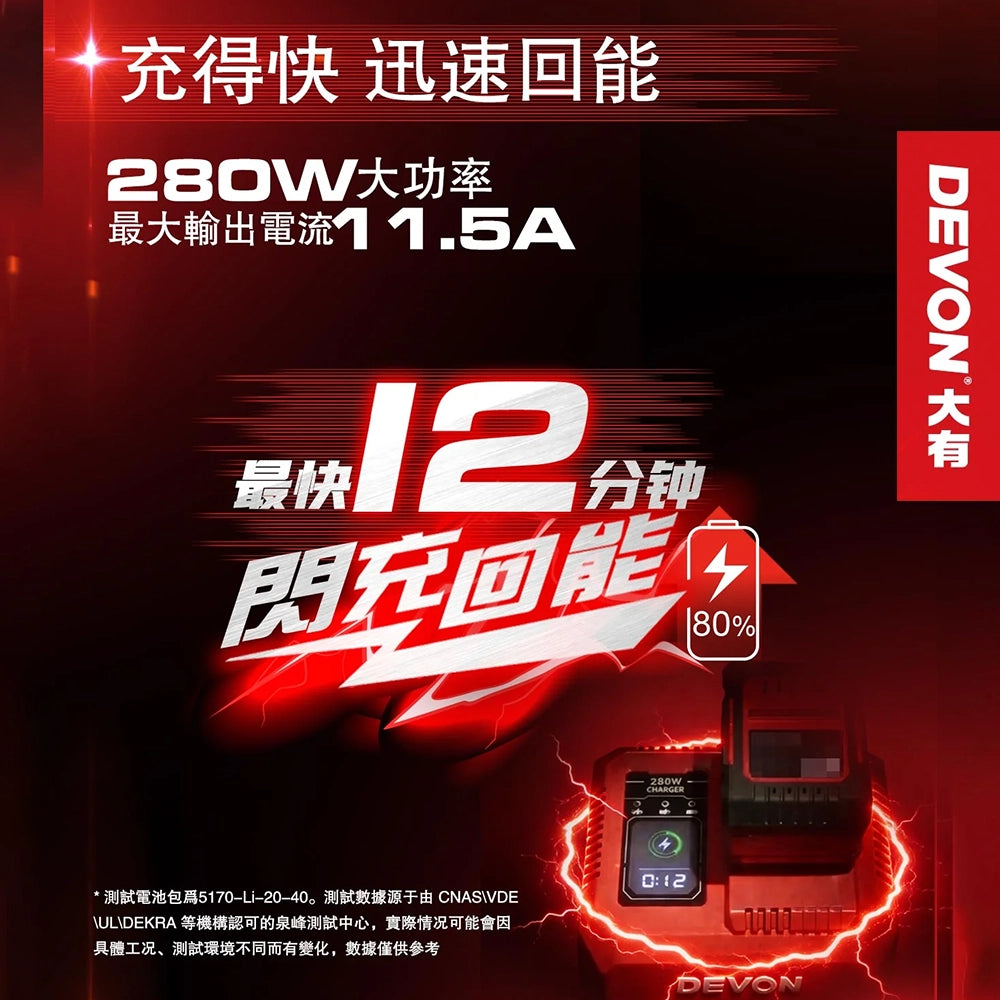 DEVON 大有 5399-LI-20 280W 充電器