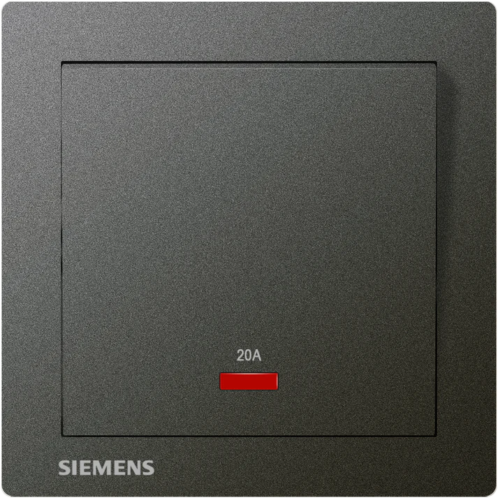 SIEMENS 西門子 DELTA® relfa 20A 單位 雙極 開關座 (帶霓虹燈指示器)