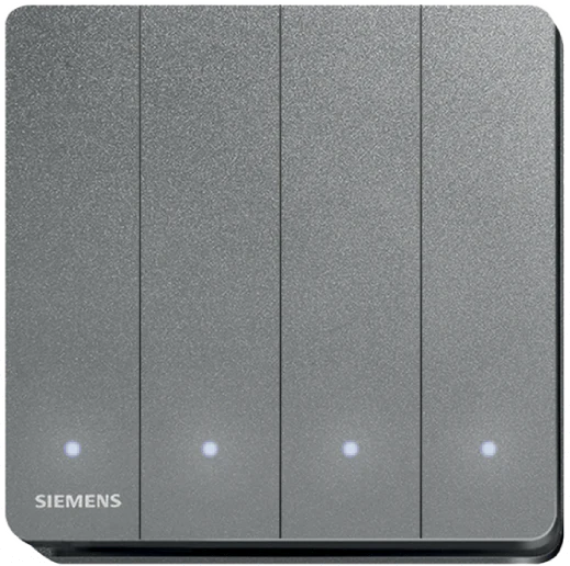 SIEMENS 西門子 DELTA® arina 16AX 四位 雙控 開關掣座 (LED燈)
