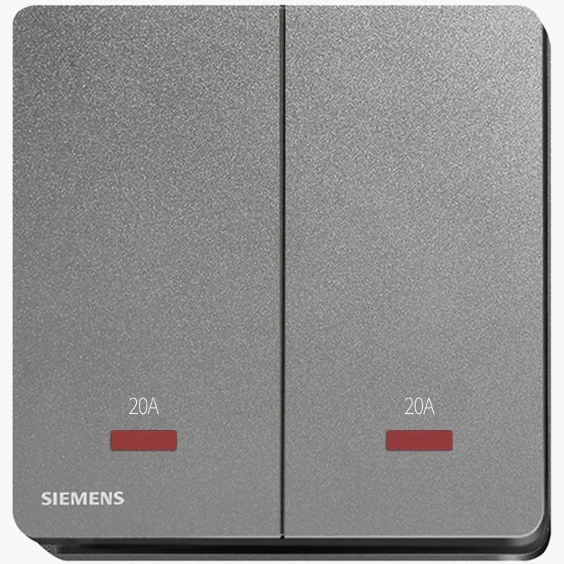SIEMENS 西門子 DELTA® arina 20A 雙位 雙極 開關 (帶霓虹燈指示器)