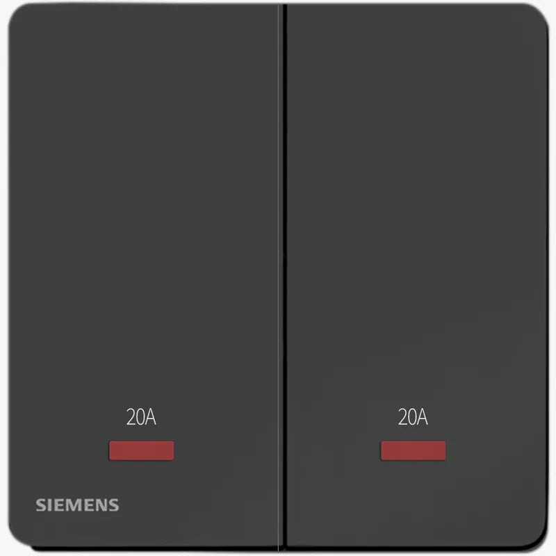 SIEMENS 西門子 DELTA® arina 20A 雙位 雙極 開關 (帶霓虹燈指示器)