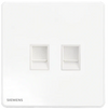 4色 插座 電腦＋電話  SIEMENS 西門子 DELTA® arina RJ11 電話插座 + RJ45 CAT6e 電腦插座