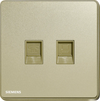 4色 插座 電腦＋電話  SIEMENS 西門子 DELTA® arina RJ11 電話插座 + RJ45 CAT6e 電腦插座