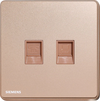 4色 插座 電腦＋電話  SIEMENS 西門子 DELTA® arina RJ11 電話插座 + RJ45 CAT6e 電腦插座