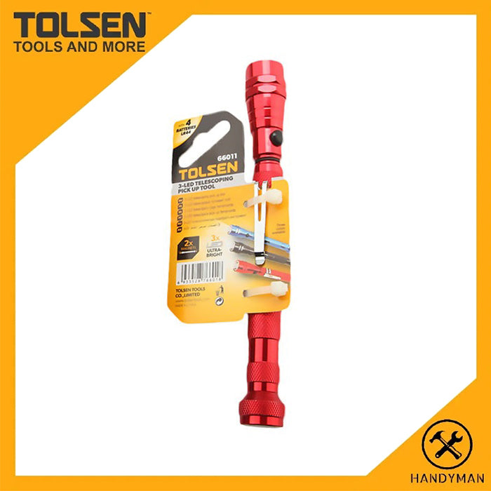 伸長達 55cm 磁力 LED 伸縮電筒 TOLSEN 東森牌