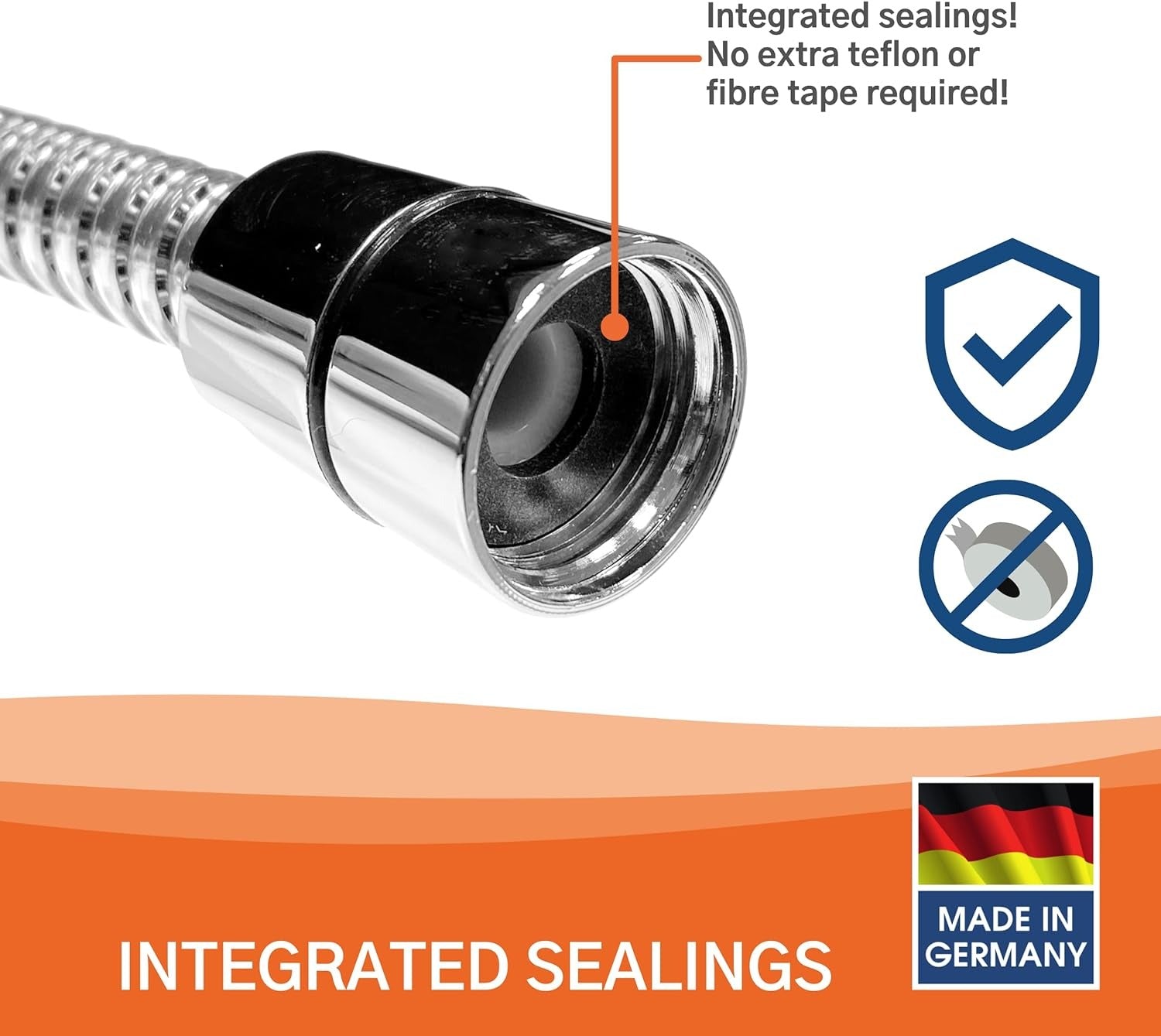 套裝花灑 花灑水龍頭＋水龍頭＋喉管 德國 KISTENMACHER #3200 