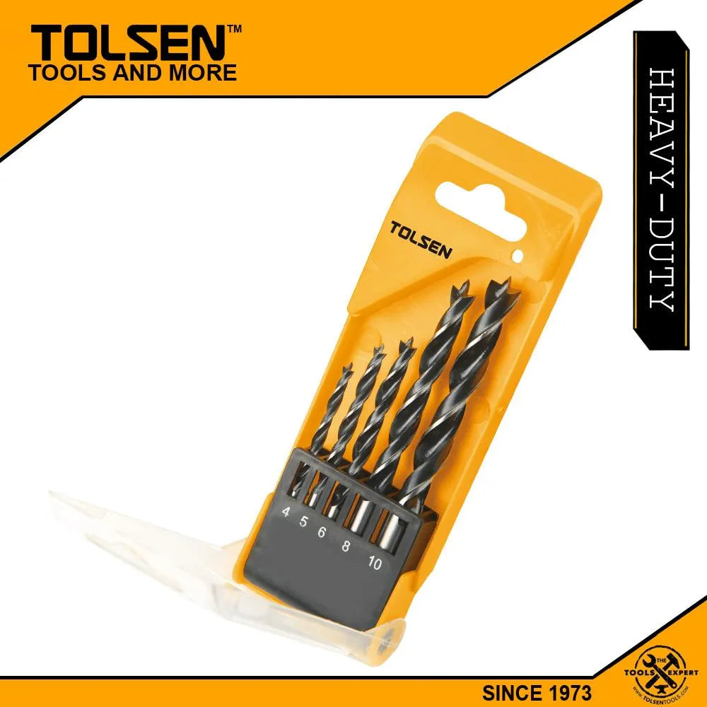 5枝裝 4～10mm 木工 鑽咀套裝 TOLSEN 東森牌