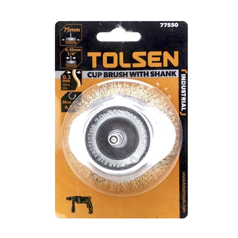 1/4吋 有柄 碗形 鋼絲碌 TOLSEN 東森牌