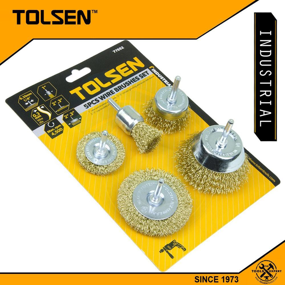 5件裝 有柄 鋼絲碌套裝 TOLSEN 東森牌