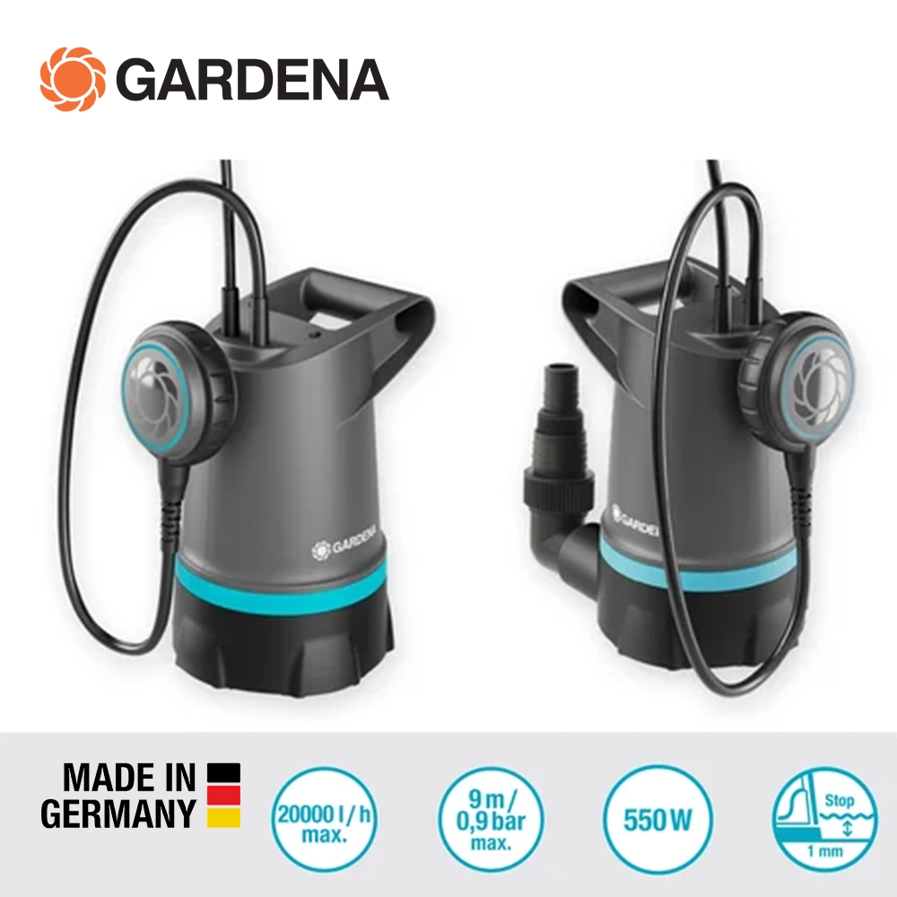 德國 GARDENA 污水 浮球式開關 觸控潛水泵