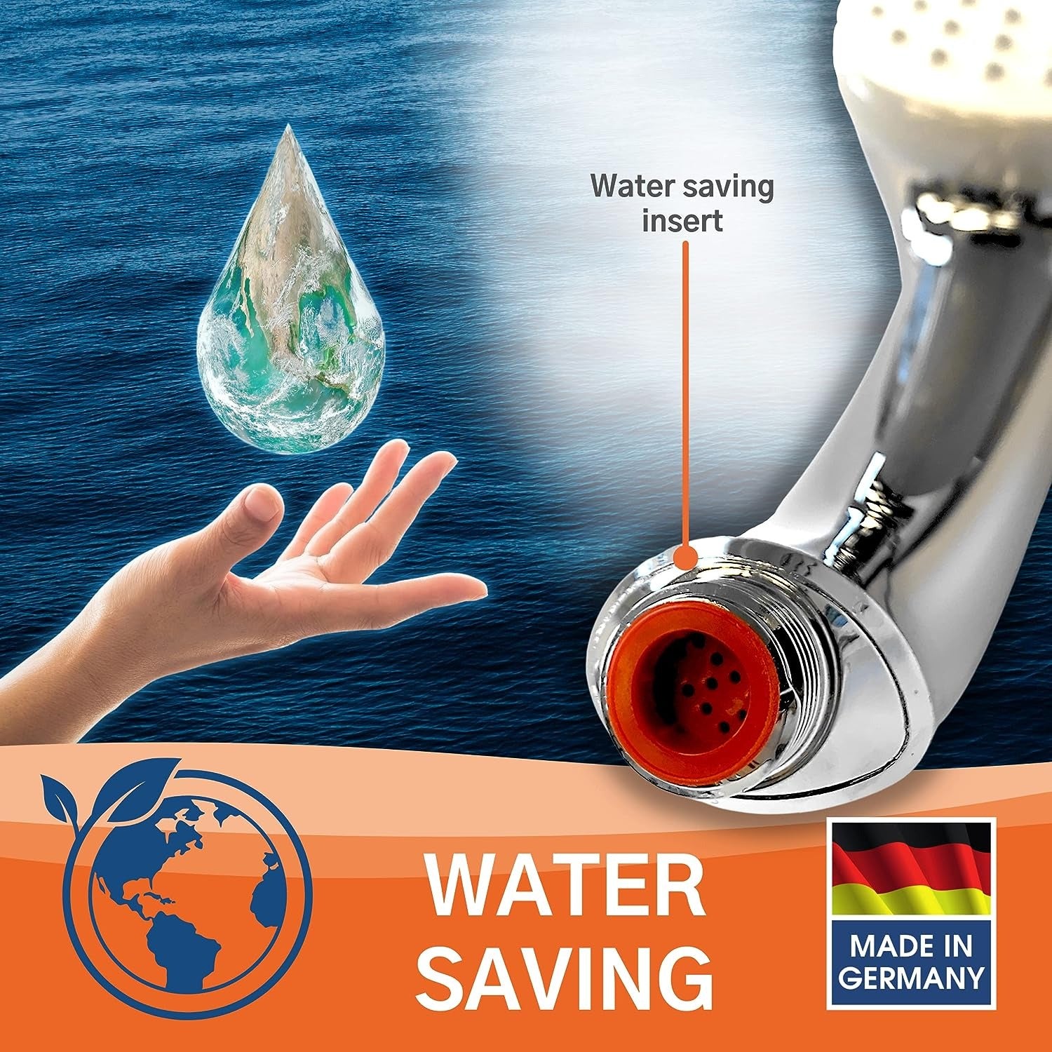 套裝花灑 花灑水龍頭＋水龍頭＋喉管 德國 KISTENMACHER #3200 