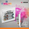 英國  BRITISH GENERAL EVOLVE 系列 45A 拉絲鋼黑色開關掣