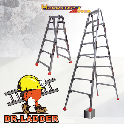 DR.LADDER 輕裝鋁合金伸縮 A字梯 TR-DAS-S 系列 (HEROSTEP LITE X Special)