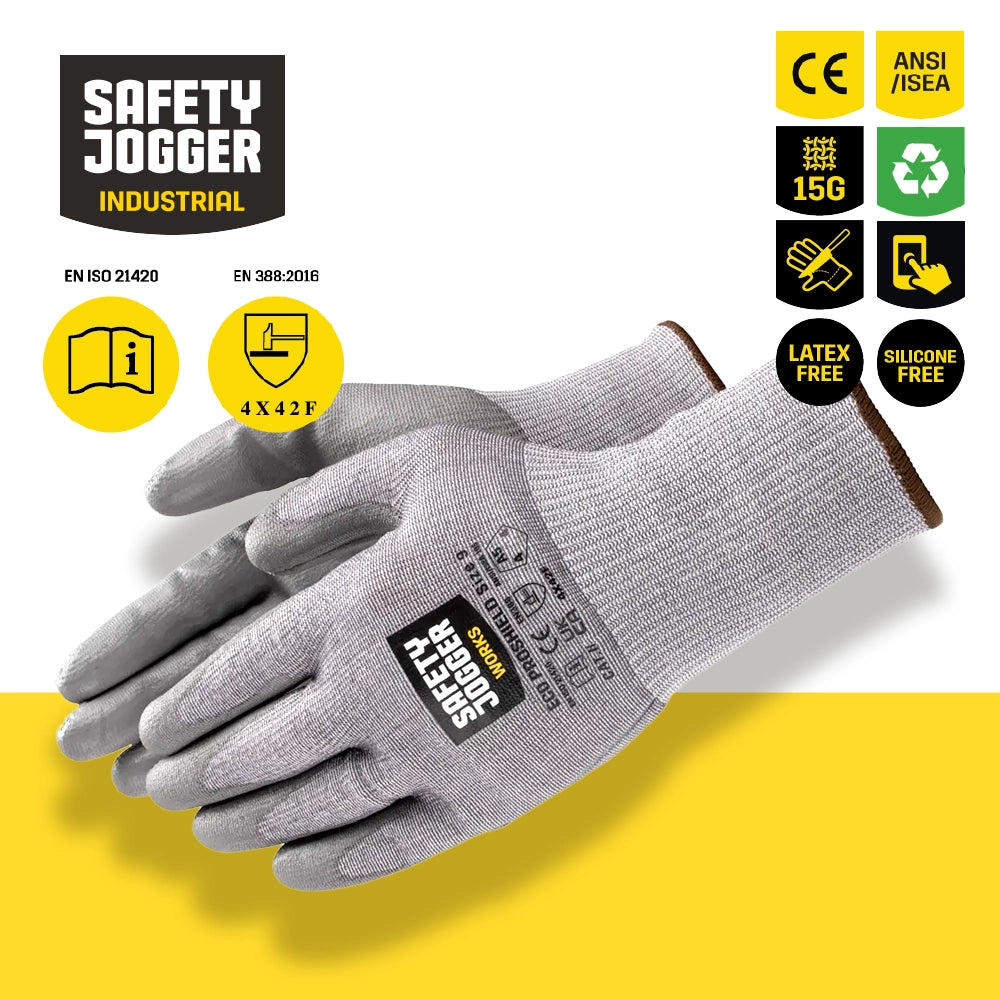 SAFETY JOGGER ECO PROSHEILD F級觸屏防𠝹手套 (4X42F)