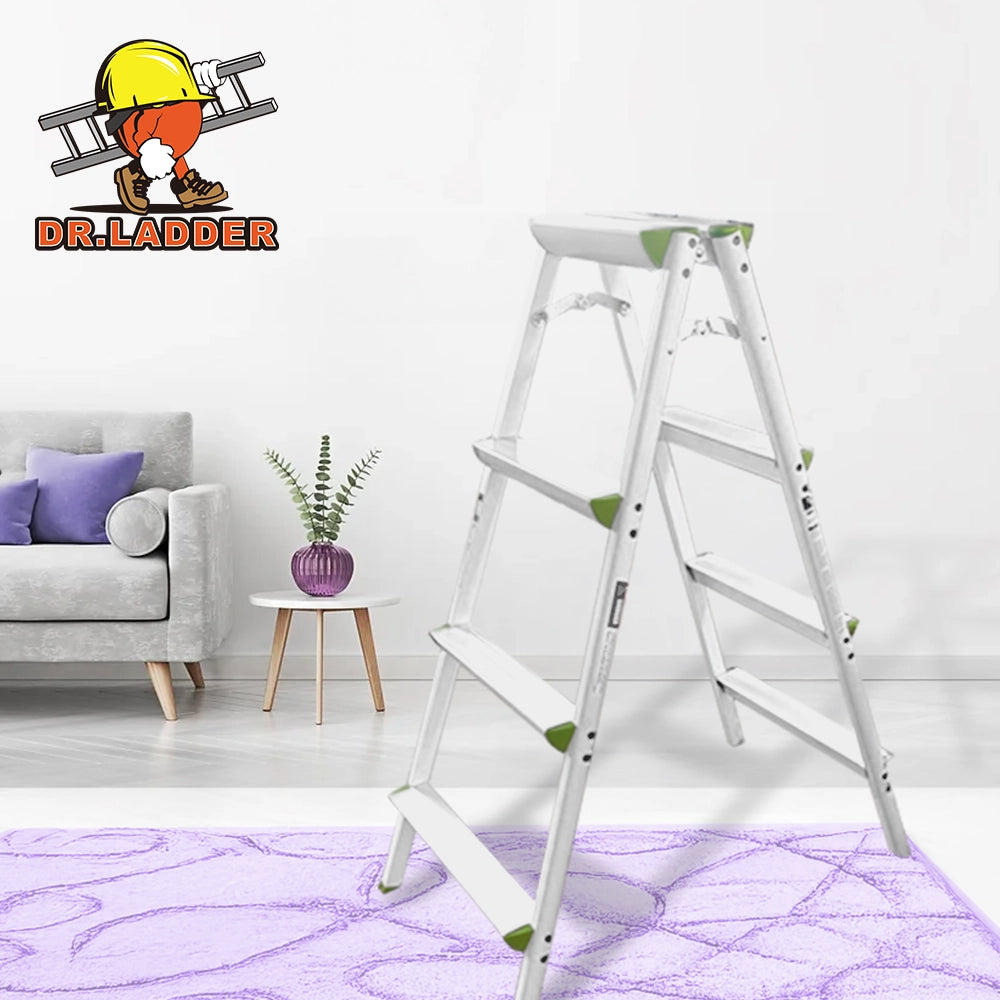 安全梯。鋁梯安全梯。家用鋁梯。腳踏安全梯 Dr Ladder ECO 型號 DREC 超輕便鋁梯 白色系