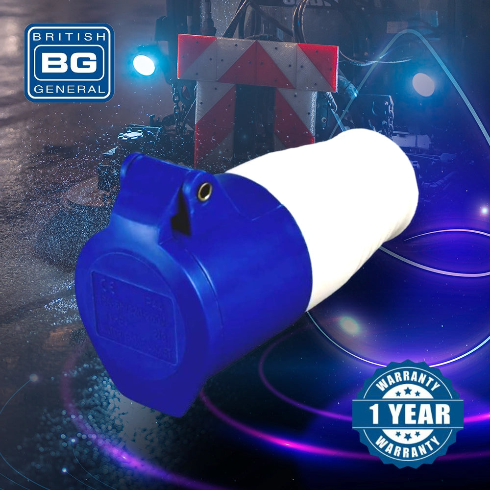 英國 British General  防水工業 16A 三針中途蘇底 (乸) ILS240V