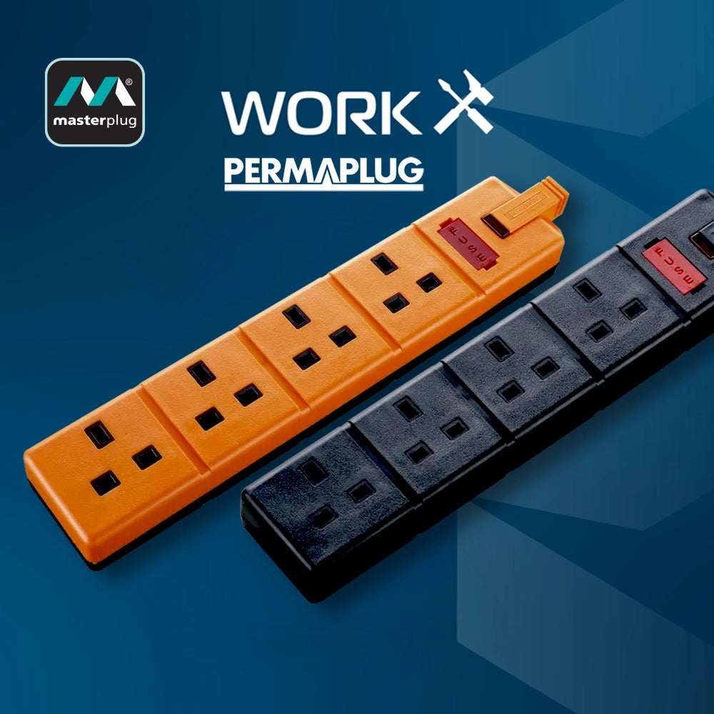 Masterplug Knob θ±ε π¬π§ Masterplug Permaplug ζ΄ε±ζεΊ§ 4 δ½ 13A ζ©/ι» | ε―ιζ°ζ₯η· ε·₯ζ₯η΄ζεΊ§ ELS134O ...