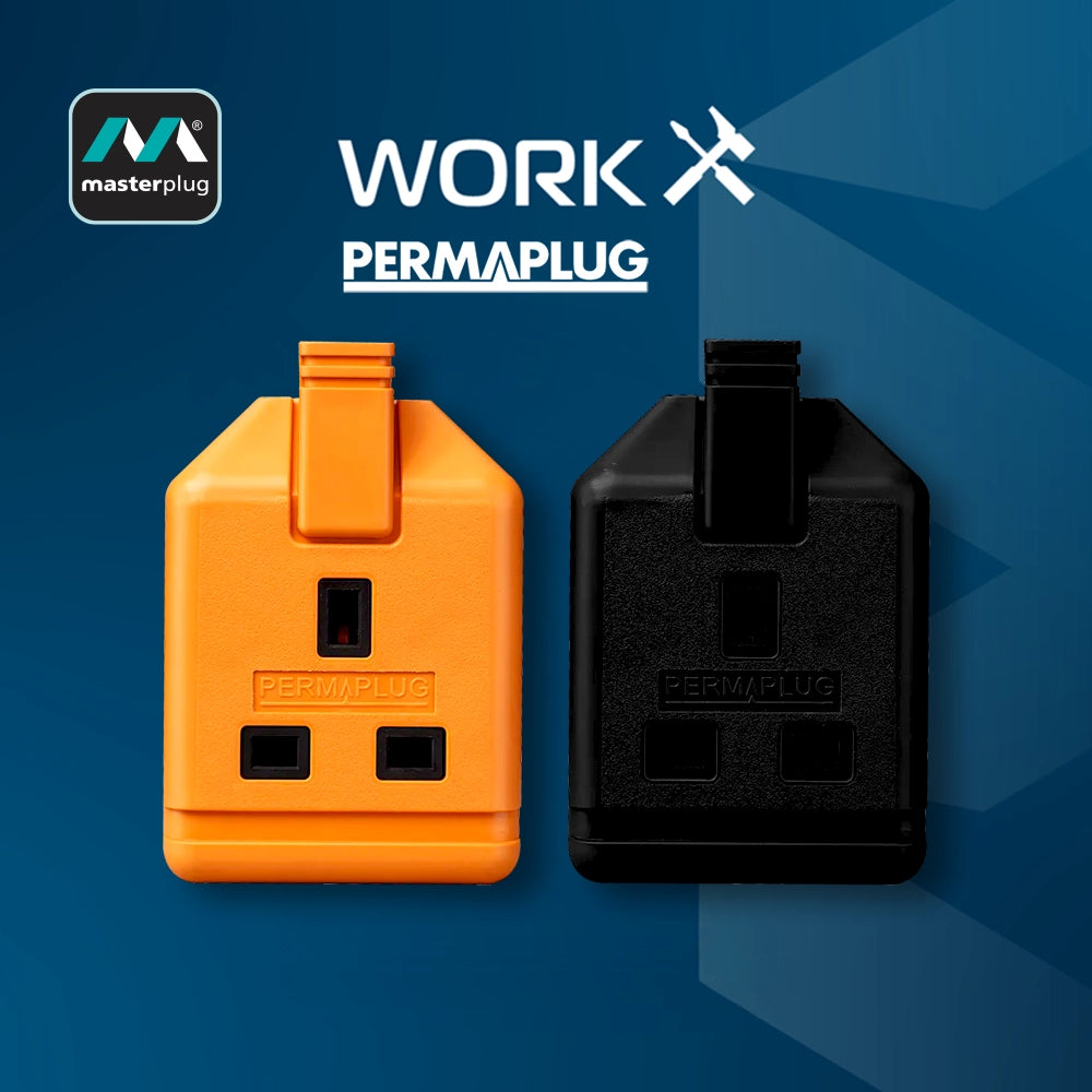 Masterplug  Permaplug 擴展插座 1位13A橙/黑 ELS13O ELS13B