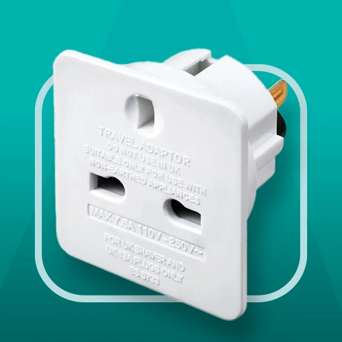 英國 Masterplug 旅行轉插 (英式三腳轉美式兩腳)