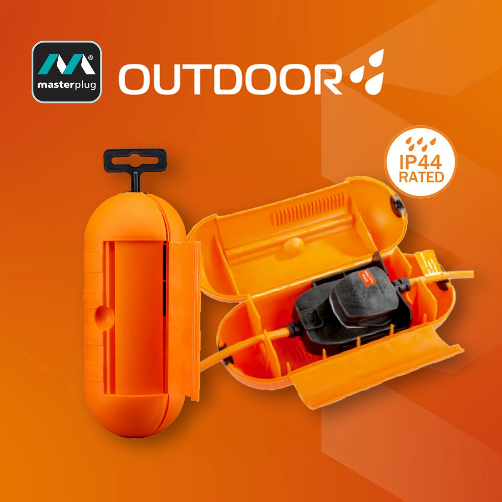 英國 Masterplug 戶外防風雨 IP44 防塵防水盒