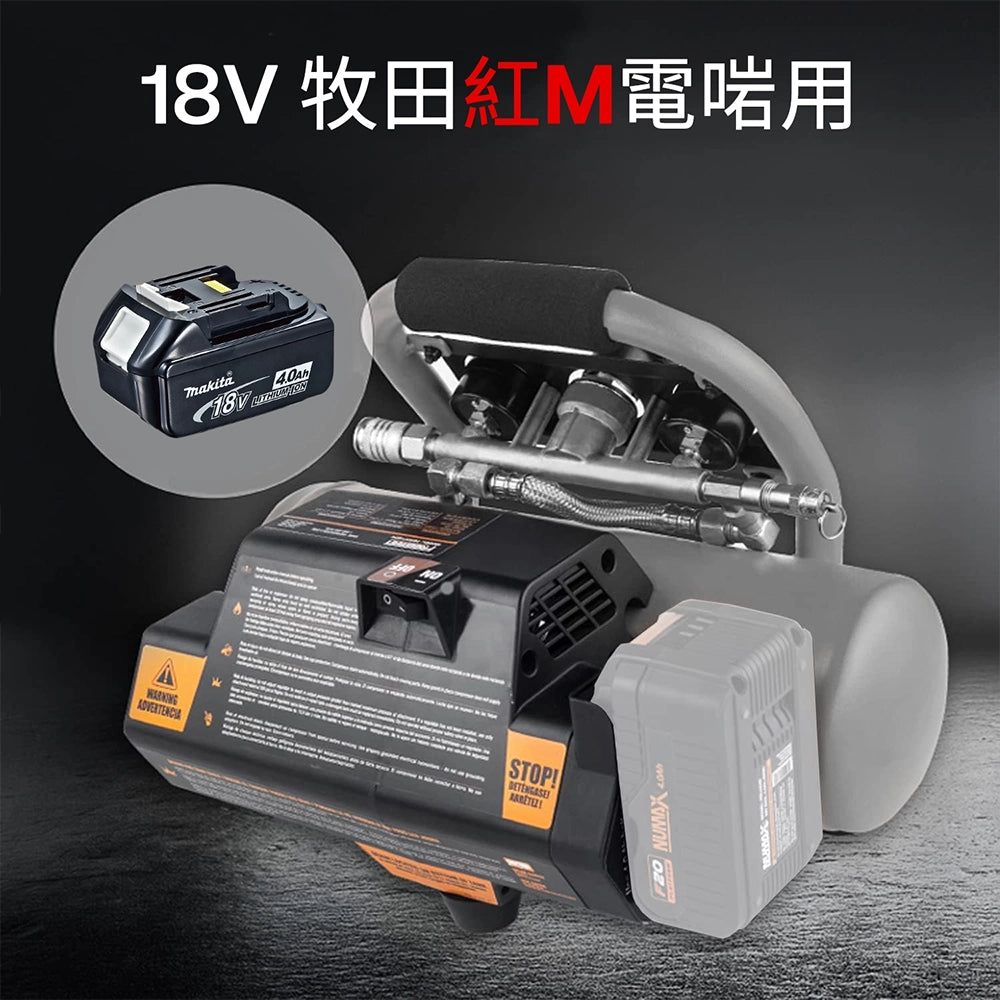 氣泵。風泵。空壓機。NUMAX LKN4L 便攜式 4L 空壓機，適合香港模型製作、汽車維修、小型噴漆及實驗室等行業使用。