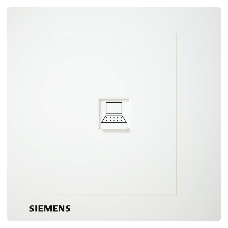 插座 適合高網速 CAT6 電腦插座 白色 單位/雙位 SIEMENS 西門子 DELTA® relfa RJ45 CAT6 電腦插座 - 3T 三行店