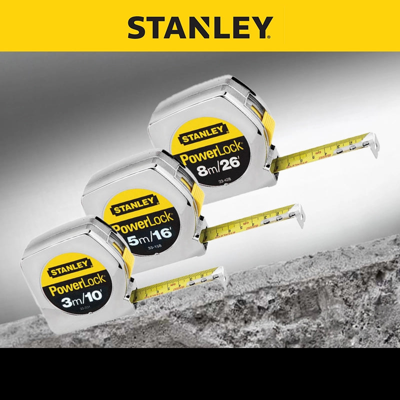 STANLEY 史丹利 POWERLOCK 經典叻殼拉尺(公英制)