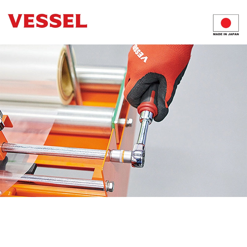 日本 VESSEL 充電輕盈窄身 60T 棘輪扳手 400ER3