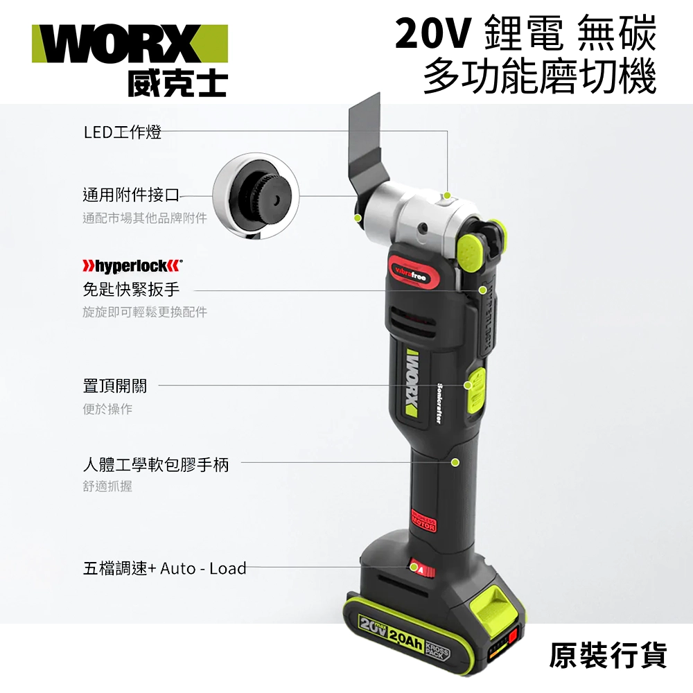 WORX 威克士 WU698 20V 萬用寶