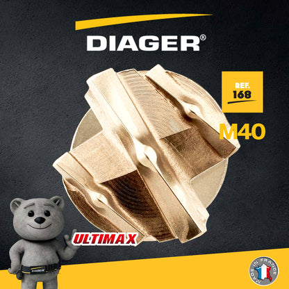 法國 🇫🇷 DIAGER 得加 五坑 6刀 M40~M45 鑽咀