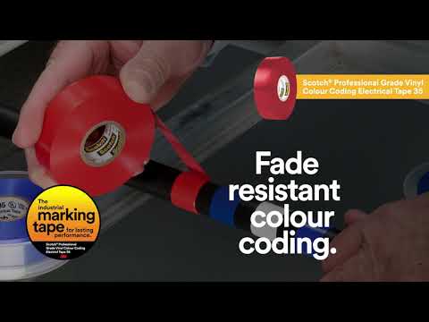 電氣 絕緣 優質型 多色 膠帶 105° 3M Super 35 Vinyl 電氣絕緣膠帶