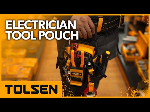 工具袋 電工專用 15格 雙層保護  TOLSEN 東森牌 腰帶工具袋