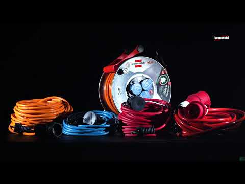 電線 拖轆 鐵製 13A 220V 3芯線 三位 連 33～50米線長 德國 brennenstuhl 百能蘇 電線拖轆