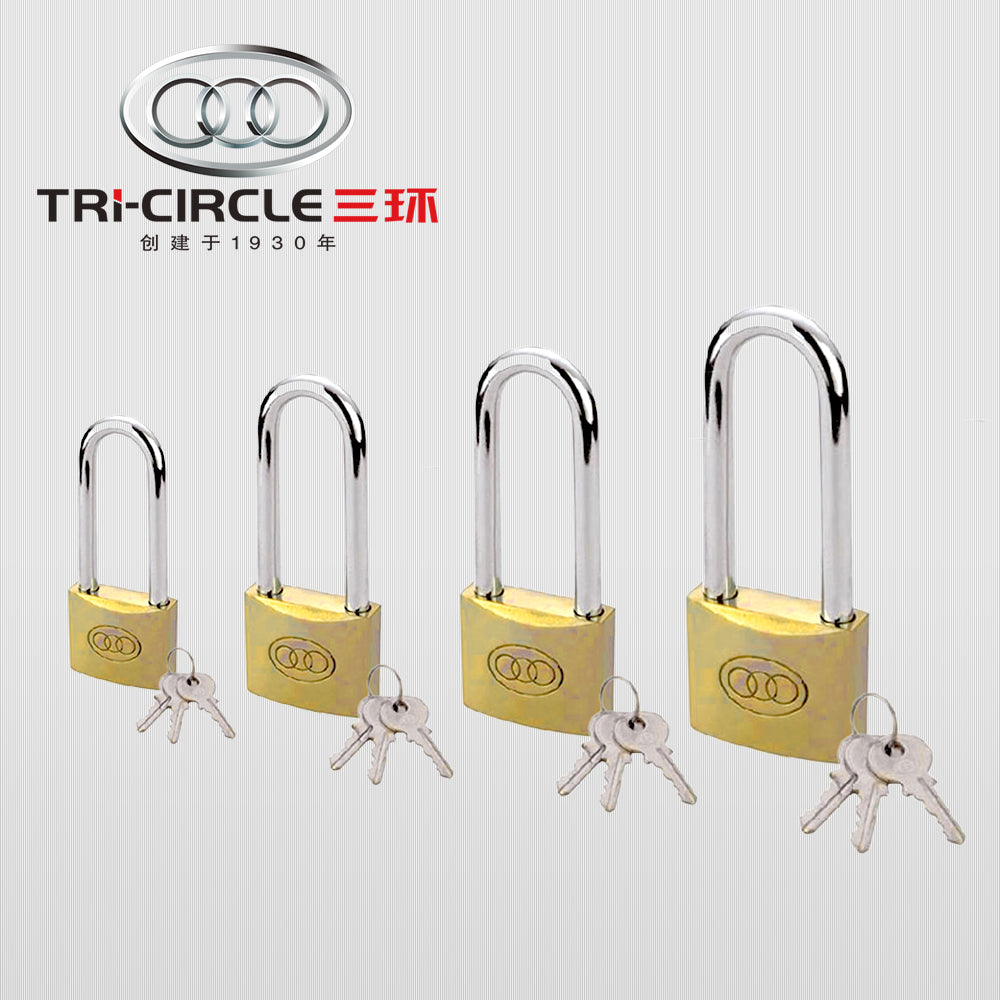 厚身 長耳 不同匙 TRI-CIRCLE 三環牌 銅鎖