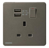 13A 單位 單極開關 插座 帶 USB 插座 SIEMENS 西門子 DELTA® arina