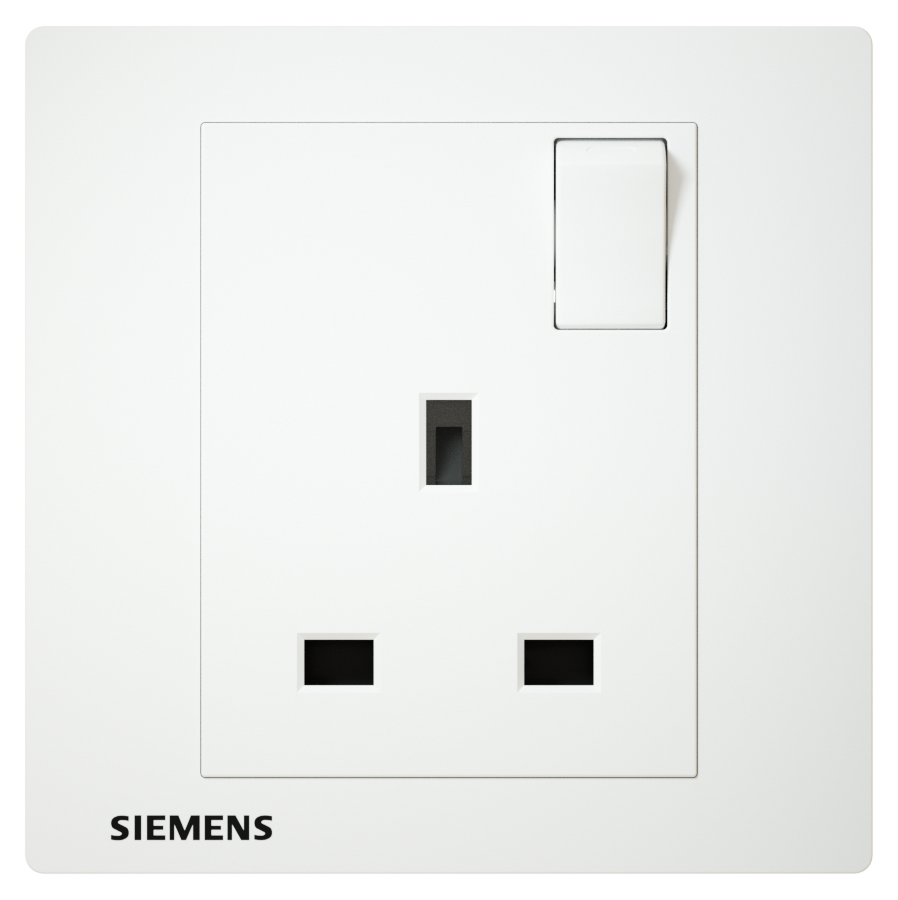 SIEMENS 西門子 DELTA® relfa 13A 單位插座 (白)