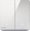 SIEMENS 西門子 DELTA® arina 16AX 雙位雙控開關掣 (LED燈)