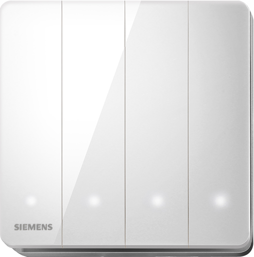 SIEMENS 西門子 DELTA® arina 16AX 四位單控開關掣 (LED燈)
