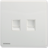 4色 雙位 插座 CAT6 電腦插座 SIEMENS 西門子 DELTA® arina