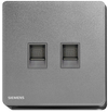 SIEMENS 西門子 DELTA® arina 雙位電話插座 RJ11
