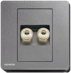 SIEMENS 西門子 DELTA® arina 雙接線音響插座